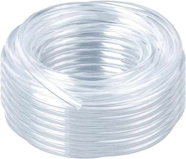 50 Feet PVC- 5/8" ID Clear Vinyl Tubing, Food Grade Multipurpose Tube for Beer Line, Kegerator, Wine Making