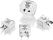 Conair Travel Plug Adapters, Set of 4 Universal Plug Adapters for Worldwide Travel by Travel Smart
