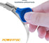 POWERTEC 70127 2-1/2 Inch Key Hose Clamp, Thumb Screw Key Adjustable Stainless Steel Hose Clamps for Dust Collection