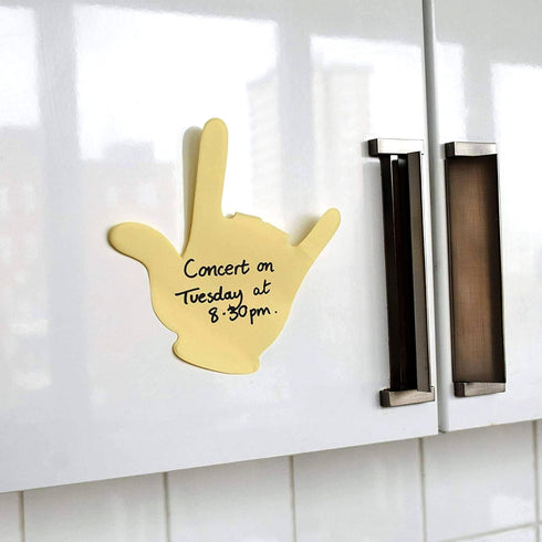 Yellow Fold Write Handy Notes, Hand Shaped Sticky Notes, 90 Sheets