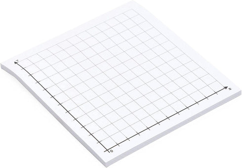 Juvale 10 Pack Mini Graph Paper Sticky Notes, 6 Designs, 25 Sheets per Pad (3x3 in) - Planner Supplies and Accessories