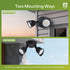 44W 3500LM 2 Heads5000K Philips LED Security Flood Light OutdoorSwitch Controlled Aluminum Security Light, Adjustable