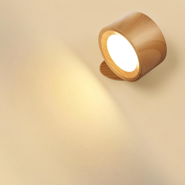 Wall Mounted Lamp LED Wall Lights with Rechargeable Battery Operated, 3 Color