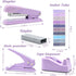 Sportsvoutdoors Purple Desk Accessories Set - Stapler and Tape Dispenser Kit, Gift for Students, Women, Boss Lady,
