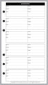 Personal Size Name & Address Refill for Filofax Notebook (3.7" x 6.75")