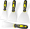 4Pcs Spackle Knife Set (2, 3, 4, 5 in), Putty Knife, Stainless Steel Paint Scraper, Taping Tool for Repair