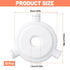 Matwsec 10 Lamp Shade Adapter Ring Pcs White Plastic Lampshade Reducing Rings Adapter Lamp Shade Ring Light Shades