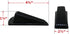 Shepherd Hardware 8934E Heavy Duty Rubber Door Wedge, Black, 2 Pack