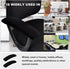 SARAFLORA Stretchable Office Chair-Arm Cover, Stain Resistant Spandex Slipcover for Desk Chairs Arm, Black