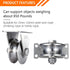 Heavy Duty Large 68 mm Pulley Wheel, Duplex Bearings Inside, Wall Mounted Industrial Rope Pulley for Lifting, 1 Pack