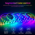 IP65 ESP32 DC5-24V, WS2812B Lights(2 Waterproof LED Controller, WLED WiFi APP Control, Outdoor Music Sync Light