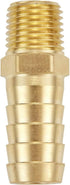 4 PCS Solid Brass Pipe Fitting and Air Hose End Fittings, 1/2" Barb x 1/4" NPT Male Thread Pipe Adapter