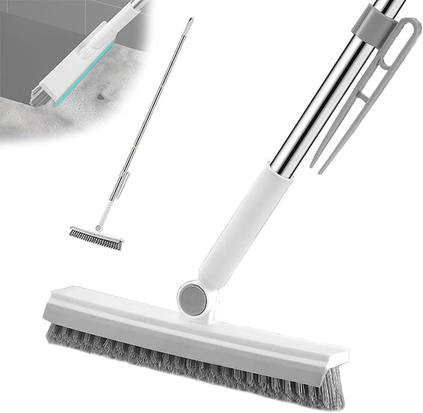 YSDSDAKA Floor Scrubbing Brush with 57" Adjustable Long Handle,3 in 1 Living Grout