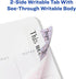 Avery Margin Ultra Tabs, 2.5" x 1", Assorted Metallic Geometric Designs, 24 Repositionable Page Tabs