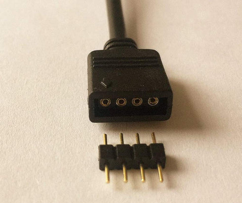 TronicsPros 2pcs 4 2 1 2 5050 3528 2835 12inch, Pin RGB LED Strip Splitter Cable Way to Splitter Connector SMD RGB LED