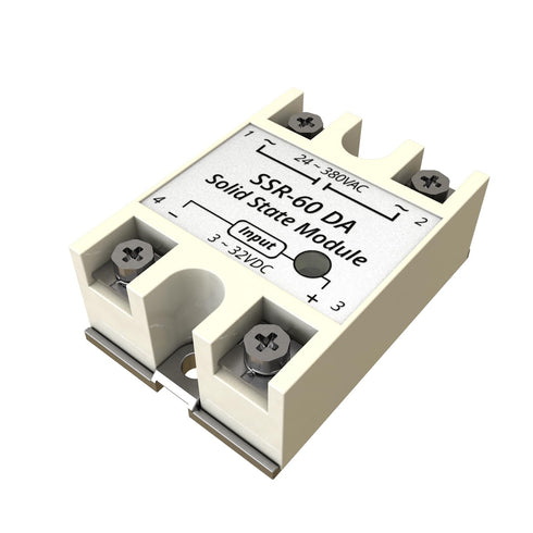 SSR-60DA Input 3-32V DC Single Phase Solid State Relay to Output 24-380V AC 60A