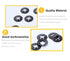 cSeao 235pcs Black Starlock Internal Tooth Lock Washers Assortment Kit - 8 Sizes, M2 to M12