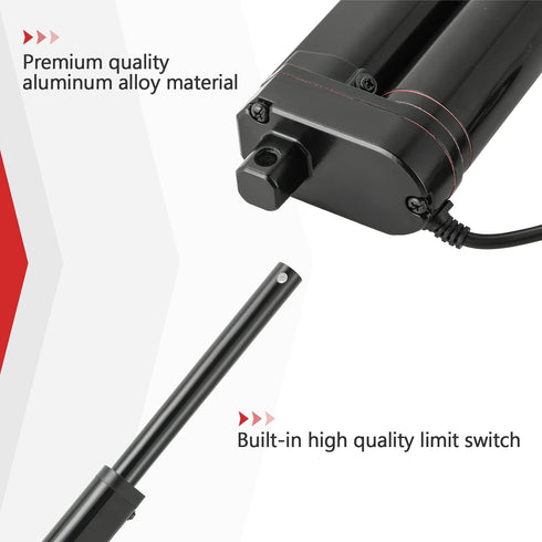 MAOPINER 6" DC12V Stroke Linear Actuator with Mounting Bracket, 900N (202lbs) Maximum Lift, 10mm/s for Electric Sofa,