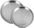 Sacolin 2 14 Inch 16 Inch Seafood Trays for Seafood Barbecue, Pcs Seafood Platter Round Trays, Stainless Steel Serving