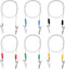 Tinoaly 6pcs Dental Bib Clips with Napkin Chain, 18.89in Metal Bib Holders for