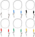 Tinoaly 6pcs Dental Bib Clips with Napkin Chain, 18.89in Metal Bib Holders for