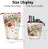 Swono Owls Colored Pencil Case, Funny Cartoon Birds Pencil Holder, Pencil Pouch for Makeup and Office