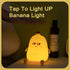 Banana Night Light for Kids, Cute Night Lamp for Room Decor, Portable Silicone Kids Lamp USB Rechargeable Nightlight