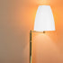 30mm White Plastic Lamp Shade Replacement - Flat Top Hard Hat Style Light Cover for Floor/Table Lamps, Center Hole