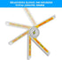 Miter Saw Protractor Angle Ruler, 360 Degree Measure Tool with High Accuracy Bubble Level for Carpenters