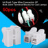 Push Quick Wire Cable Connectors, 50pcs 2 Pin Spring Wire Connectors for Lighting Electrical and Automotive Wiring