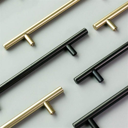 HAOWwW Closet,Black (NO.698 Dressing Table Handle, Simple Handle,Shoe Cabinet, Wine Cabinet Handle, Cabinet Gold Pull