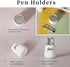 LEEOTYI Ceramic Farmhouse Pen Holder for Desk, Pencil Organizer 16 oz (White) by LEETOYI