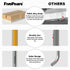 FivePears Top and Bottom Bearing Flush Trim Router Bit, 1/4 Inch Shank, 1/2 Inch Cutting Diameter