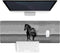 Black Horse Gaming Desk Mat, Personalized Mouse Pad with Non-Slip Rubber Base and Stitched Edges, 31.5 x 15.7 Inch