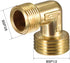 uxcell Air Compressor Pipe Fitting, 90 Degree Elbow Connector, L Shape 3/8BSP Male to 1/2BSP Male