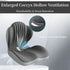 JNHEST Tailbone Ergonomic Seat Cushion, L-Shaped Memory Foam Orthopedic Seat Cushion with Coccyx Hollow Design, Lumbar