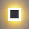 Kawell 10W Square Acrylic LED Wall Sconce Non-Dimmable Hardwired Black Wall Light