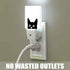 Black Cat Cute Dusk to Dawn Night Light, Auto Sensor Lamp Home Indoor Stairway Kitchen Corridor, Night Lights Plug into