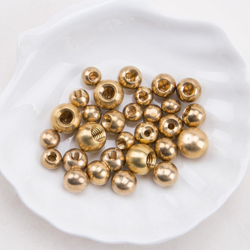 ZORZA 30Pcs Set M3/M4/M5/M6 Elegant Brass Thread Cap Nuts Knob for Lighting Gold Decorative Furniture Lamp Shade Nut