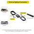 PROZOR Analog to Digital Audio Converter, RCA to Optical Audio Converter, with Built-in RCA to Optical Cable, Analogue