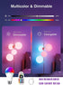 Rechargeable Battery Operated Light Bulb,E26 Dimmable Color Light Bulb with Remote Control,40W Equivalent,2500mAh,LED Puck Emergency Lamp,for Non-Hardwired(2-Pack) by HOMOSUM