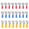 150PCS Piggyback Spade Connectors 22-16 16-14 12-10 AWG Insulated Female and Male Crimp Terminals Assortment