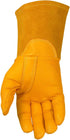 Caiman Premium Top Grain Goatskin MIG Welding Gloves - DuPont Kevlar Stitching, Unlined, 4-inch Gauntlet Cuff