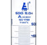 EISCO Graduated Cylinder 500ml - Class A Tolerance ±2.50ml - Borosilicate 3.3 Glass - Hexagonal Base with Blue