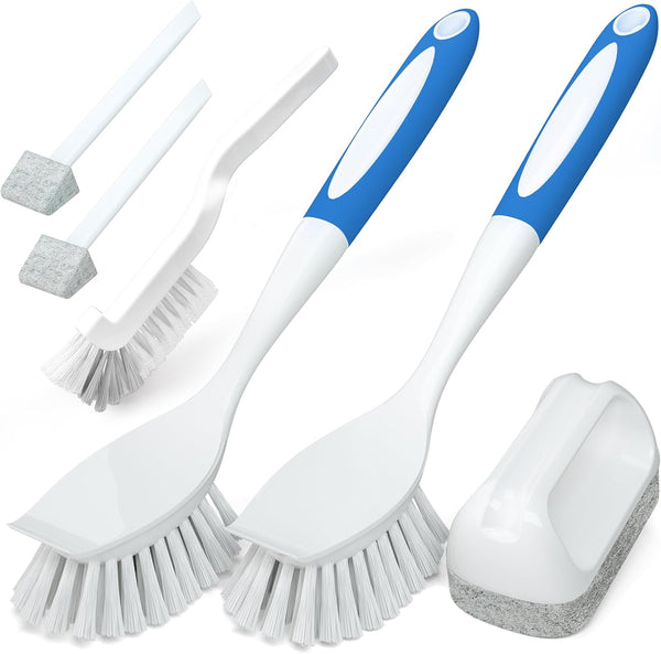Holikme Cleaning Brush Set, Scouring Pad for Cleaning, Groove Gap Brushes for