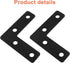 Bivethoi 20 50 50mm (2" 2") Pcs L Shape Flat Mending Plates, x x Stainless Steel Corner Braces with Screws, Flat Angle