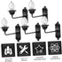 1:87 Set 5pcs Homoyoyo Mini Wall Lamp Luminous Micro Landscaping Decor DIY Sand Table Building Light Model Functional