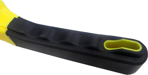 ALLWAY SB411 Carbon Steel Wire Brush with Scraper, Soft-Grip