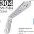 Deezio 90 Pack 4(150x100x4mm) Corner Brace Angle Bracket, Stainless Steel Degree Strong Loading Capacity Shelf Wall