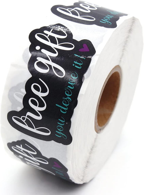 Littlefa You Deserve it Stickers, Small Business Free Stuff Stickers for Mail Packaging, 500 PCS